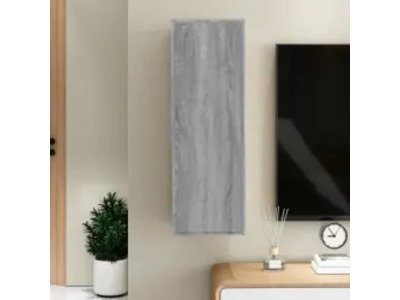  Armoire de rangement bureau sonoma gris 30,5x30x90 cm bois d'ingénierie  - Conforama B