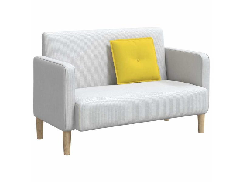  Coussin de dos, coussin de dossier jaune clair 50 x 19 x 45 cm tissu cf54785  - Conforama C
