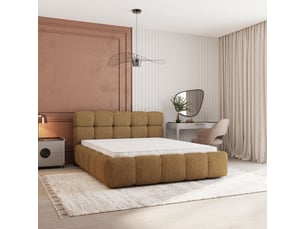 Lit coffre 140x200 cm <strong>MASSENO</strong>  <strong></strong> coloris bois clair
