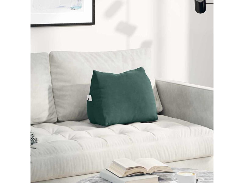 Coussin de dos, coussin de dossier vert foncé 45 x 20 x 35 cm cf55087 - Conforama B