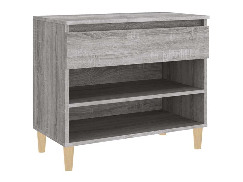  Meuble à chaussure, armoire à chaussures sonoma gris 70x36x60 cm bois d'ingénierie  - Conforama A