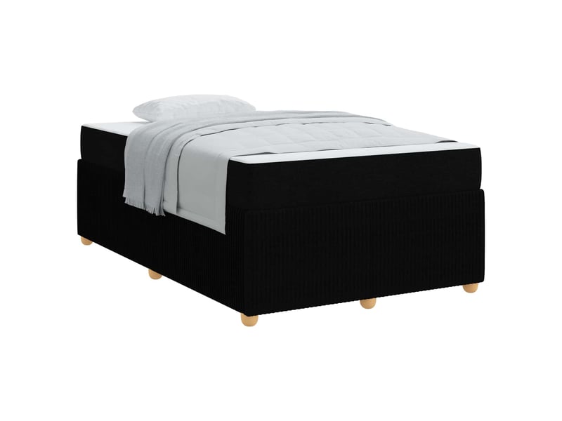  Lit double- lit adulte -  cadre de lit noir 120 x 200 cm tissu  - Conforama A
