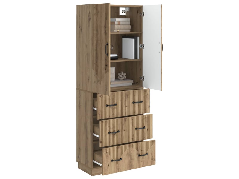  Ensemble de meubles 2 pcs, rangement de salon 66 x 34,5 x 87 cm bois d'ingénierie shl3386  - Conforama C