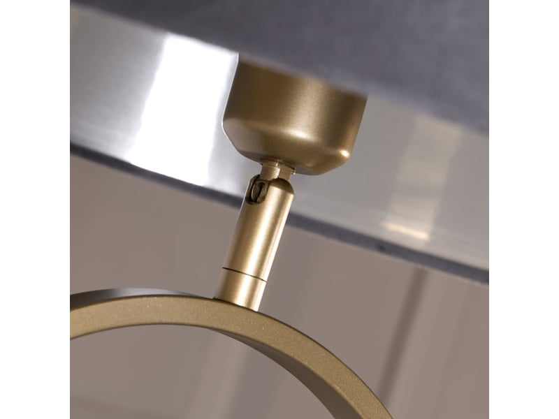  Searchlight modish lampadaire en bronze, abat-jour gris foncé, 1 x e27  - Conforama E