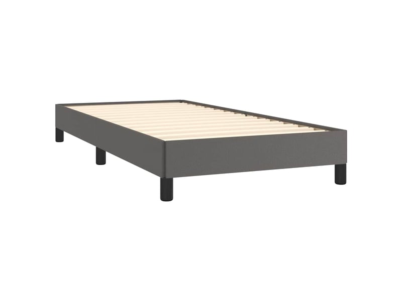  Lit simple- lit adulte -  cadre de lit sans matelas gris 100x200 cm similicuir  - Conforama C