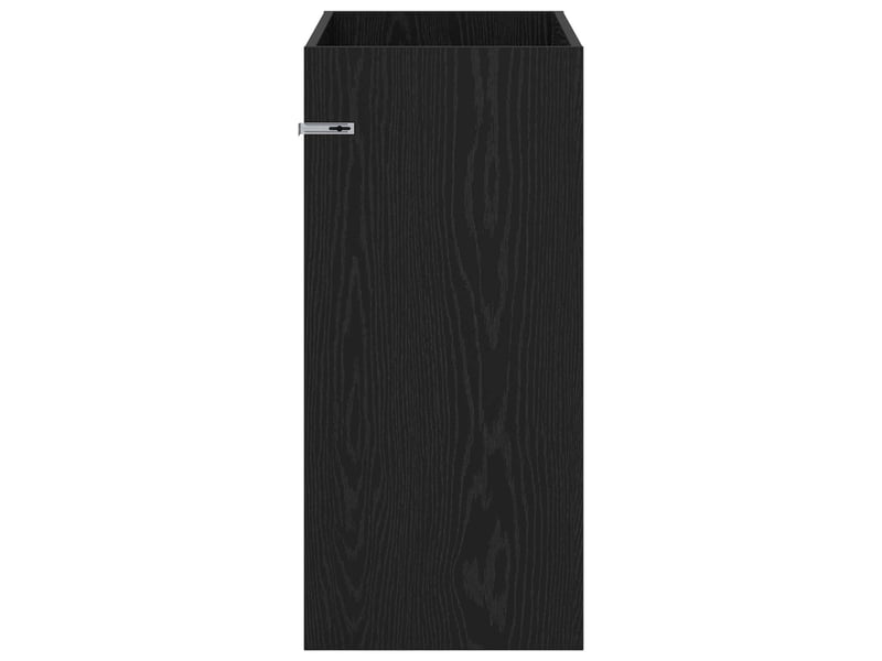  Meuble sous lavabo de salle de bain, commode chêne noir shl2695  - Conforama E