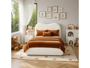 Lit coffre 90x200 cm coloris beige