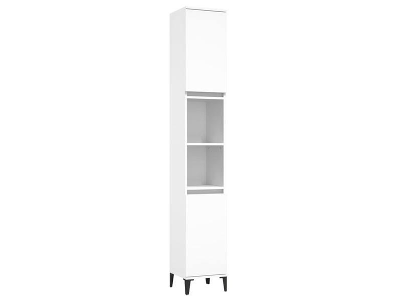 Ensemble de meubles salle de bain 3 pcs blanc bois d'ingénierie cf63936 - Conforama D