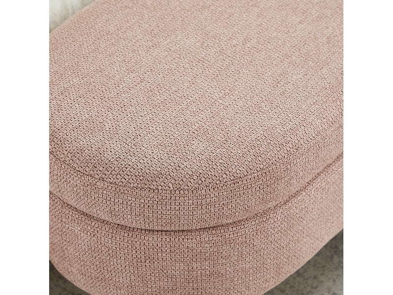  Banc de rangement 110x40x42 cm rose, coffre ventilé avec pieds antidérapants pour chambre et entrée  - Conforama E