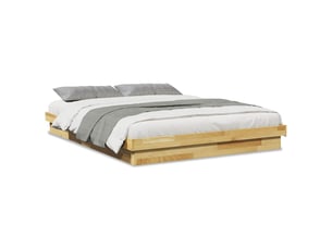 Lit 2 places 150x200 cm    coloris marron