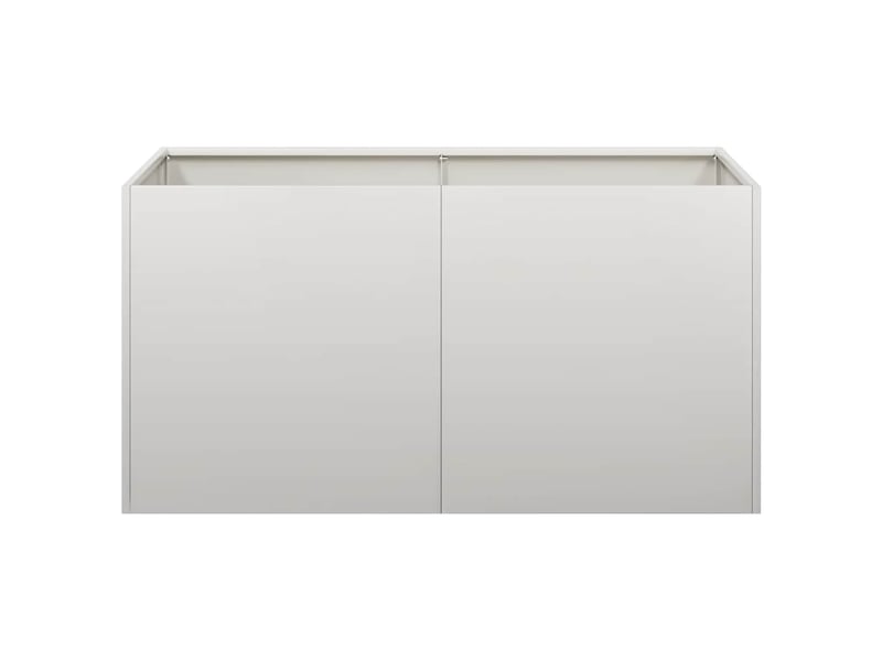  Jardinière - bac à fleurs 80x40x40 cm acier inoxydable  - Conforama C