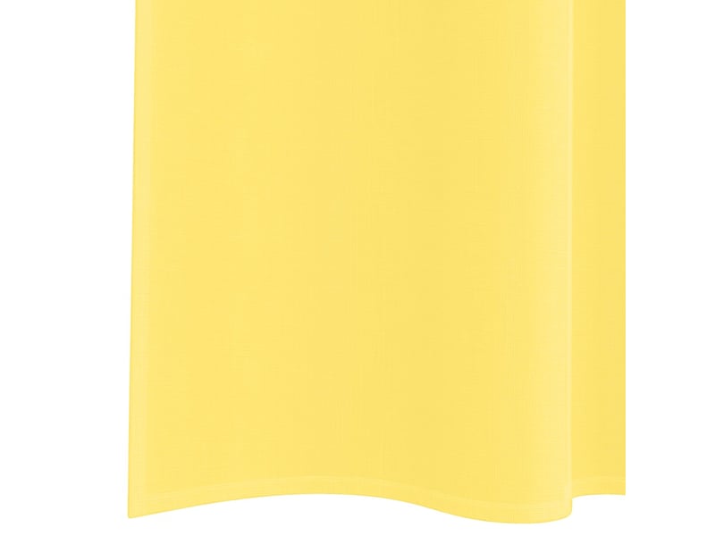  Lot de 2 rideaux en voile, voilages avec passe-tringles jaune cf44466  - Conforama E