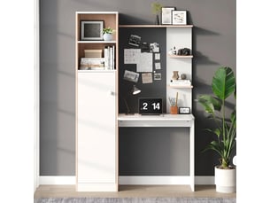 Bureau enfant 123.5 cm coloris blanc