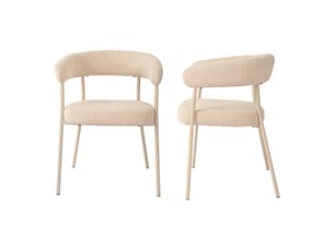 Lot de 2 chaises de salle à manger huk 78 x 57 x 56 cm beige [en.casa]