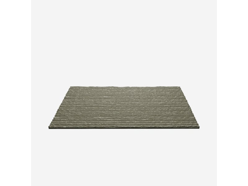 Panneaux décoratifs 3d effet pierre en pu, lot de 12 pièces - gris - Conforama E