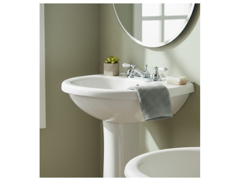 Serviette de toilette en coton lilas  - Conforama B