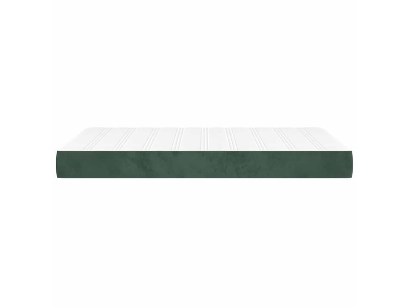 Matelas de lit à ressorts ensachés fermeté moyenne vert foncé 120x200x20 cm - Conforama D