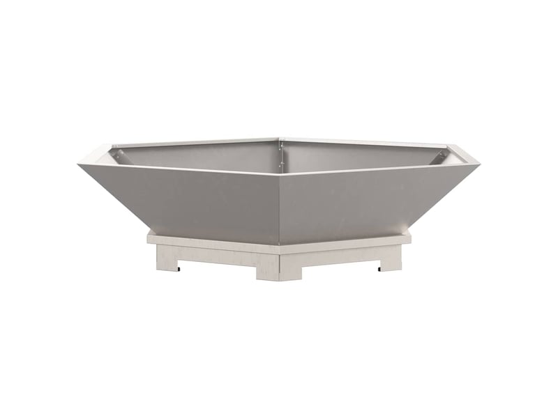  Brasero exterieur, foyer camping rouillé 100x100x28 cm  - Conforama E