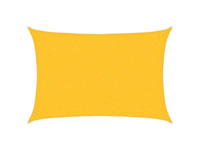  Voile d'ombrage - voile d'ombre - voile parasol 160 gm² rectangulaire jaune 2x2,5 m pehd  - Conforama A