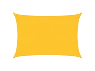 Voile d'ombrage - voile d'ombre - voile parasol 160 gm² rectangulaire jaune 2x2,5 m pehd