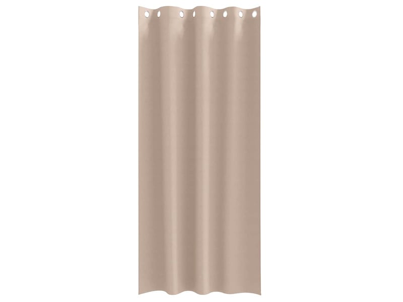  Lot de 2 rideaux occultants, rideaux black-out avec anneaux taupe 260 x 140 cm cf44779  - Conforama D