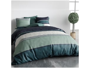 Housse de couette 260x240 antika + 2 taies coton 57 fils
