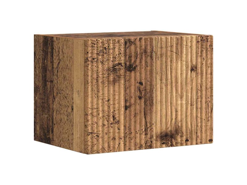  Meuble tv - banc tv - meuble de rangement mural 39 x 31 x 29,5 cm bois ancien bois d'ingénierie  - Conforama A