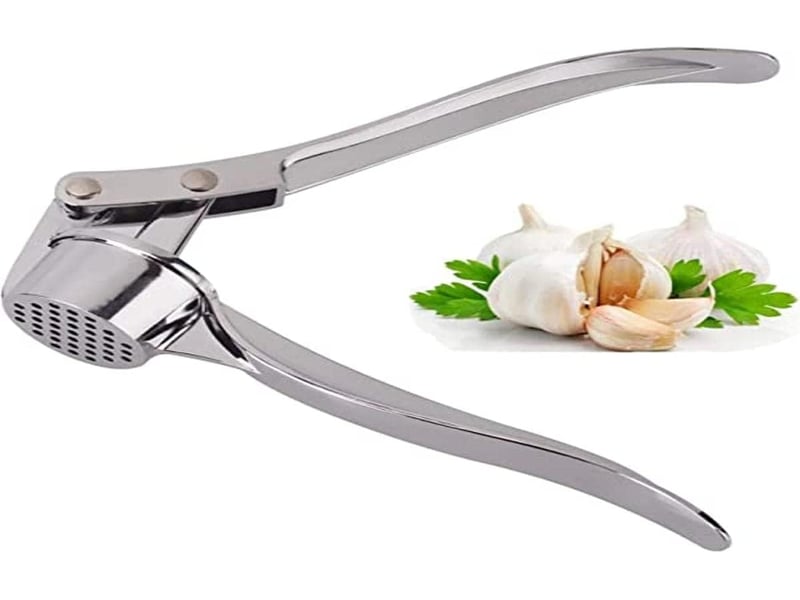 1 presse-ail de cuisine en alliage de zinc 15,5 x 3 x 4 cm, broyeur de gingembre, hachoir à ail, hachoir à ail convivial, facile à nettoyer et durable - Conforama C