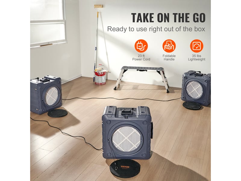 Epurateur deair avec machine a air negatif empilable 3 etapes 800 cfm  - Conforama E