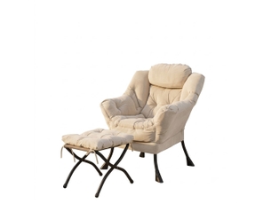 Fauteuil fixe  <strong></strong> Tissu beige