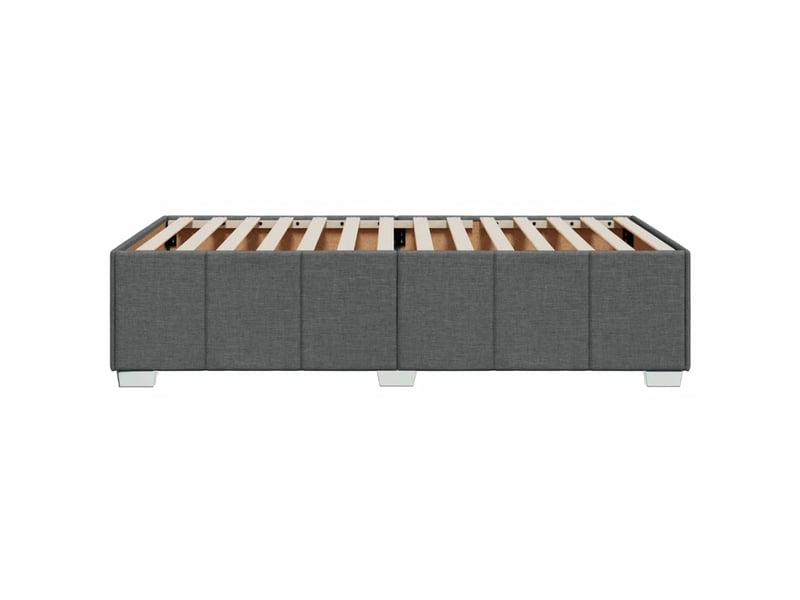  Lit simple- lit adulte -  cadre de lit sans matelas gris foncé 90x190 cm tissu  - Conforama D