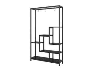 Bibliotheque coloris  noir 7 étagère(s) WISHDOR  - 100 cm x 180 cm