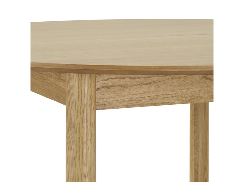Rimini-table à manger extensible ø120 cm (170-220 cm) chêne naturel - Conforama C