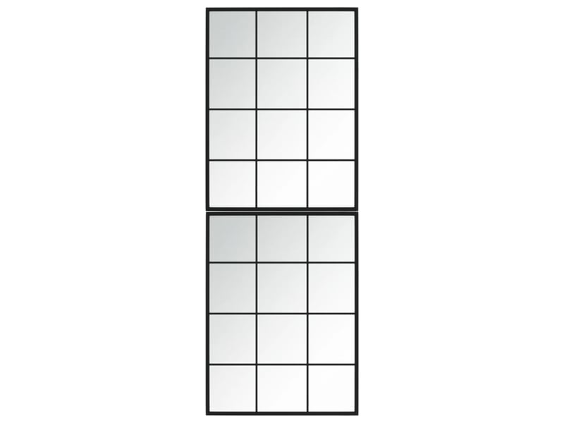  Lot de 2 miroirs muraux noir 80x60 cm métal cf62943  - Conforama C