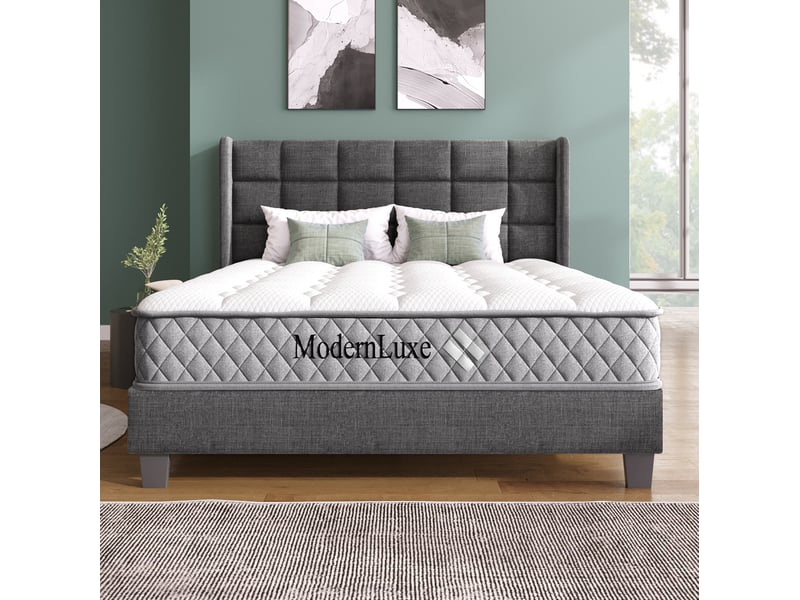  Matelas 140x200 cm 7 zones ressorts ensachés et mousse froide h3 blanc  - Conforama B