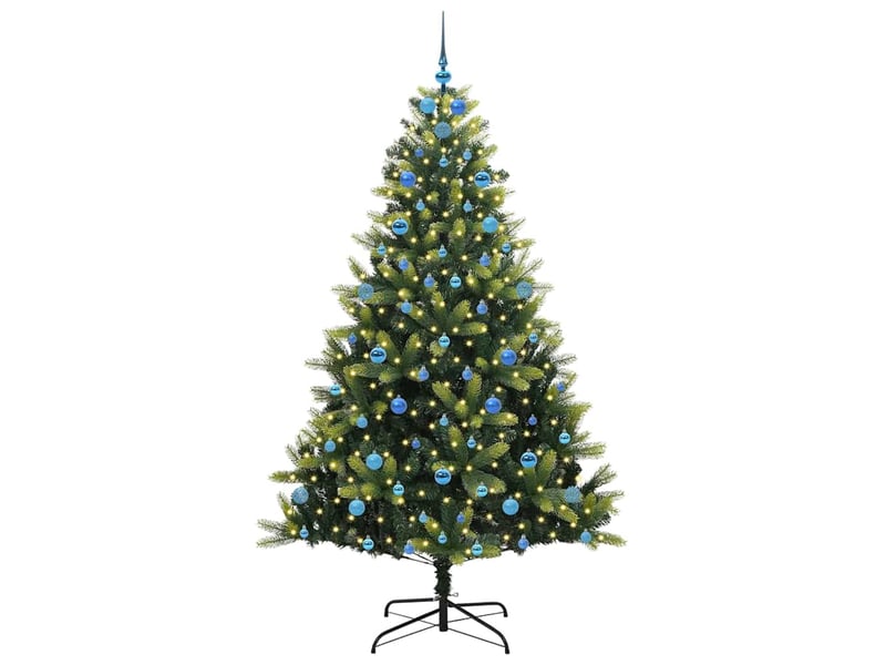  Sapin de noël - arbre de noël artificiel en silicone flexible 300 leds vert  - Conforama C