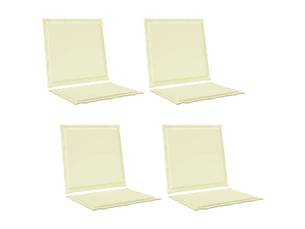 Coussins de siège et de dos polyester crème 47 x 45 x 2 cm cf60812