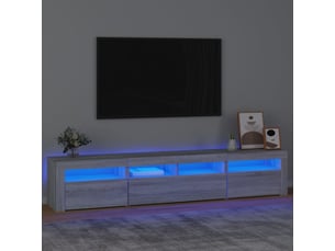Meuble tv coloris gris 210 cm <strong></strong>  <strong></strong>