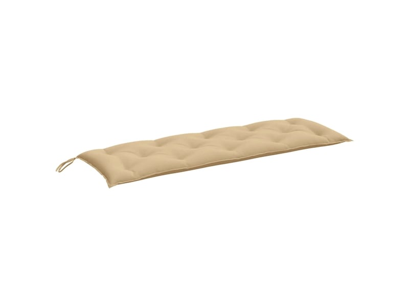 Lot de 2 coussins de banc de jardin, coussins d'assise beige mélangé tissu cf58630 - Conforama E