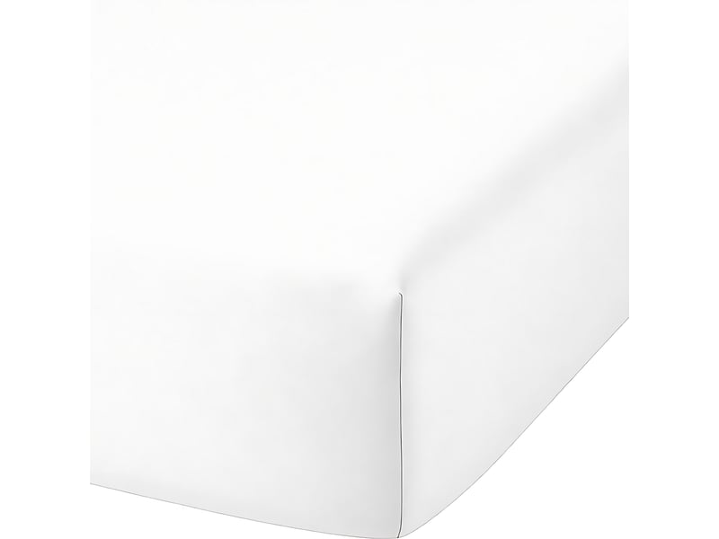  Drap housse 140x190 cm bambou métis blanc PD23145 - Conforama A