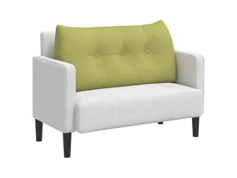 Coussin de dos, coussin de dossier vert clair 100 x 24 x 50 cm tissu cf55037 - Conforama C