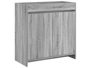 Meuble sous lavabo de salle de bain, commode sonoma gris shl492