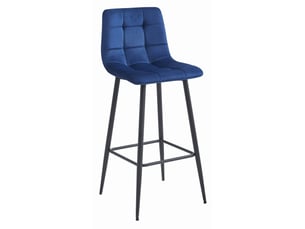 tabouret de bar SANS MARQUE - bleu hauteur d'assise 76 cm vendu Par 4