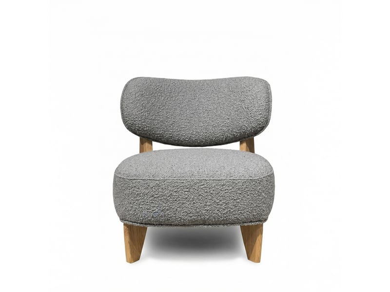 Fauteuil como gris clair - laine bouclée 3CA58.AS.1D.09 - Conforama A