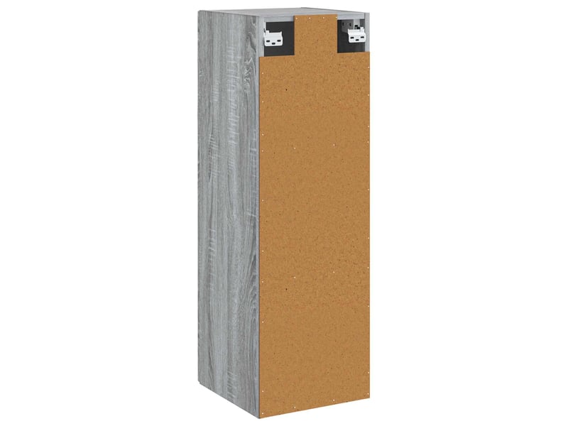  Cabinet salle de bain mural, meuble de rangement sonoma gris 33x34.5x100 cm shl5696  - Conforama E