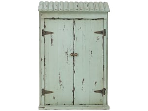 Miroir  à fixer coloris bleu <strong>WANDERLUST DECO</strong>  <strong></strong> - 60 cm x 13.5 cm