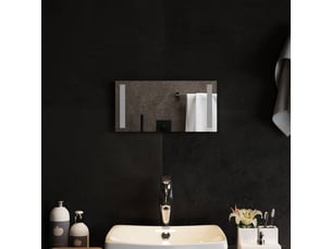 Miroir de salle de bain, miroir de toilette led transparent 40 x 20 cm verre trempé cf62571