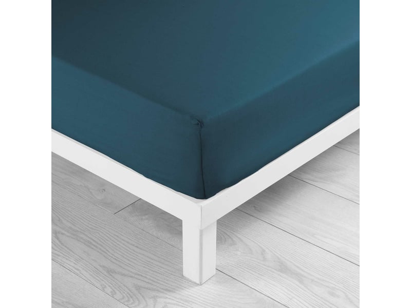 Pack literie protège matelas 140x190 imperméable + drap housse + 2 taies bleu  - Conforama C