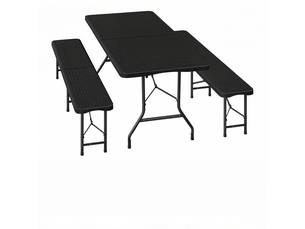 Ensemble de salon de jardin pliable, mobilier de terrasse, camping et extérieur