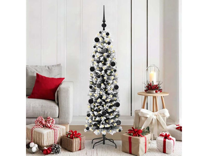  Sapin de noël artificiel, arbre de noël vert 150 cm pvc et acier et plastique shl1277  - Conforama B